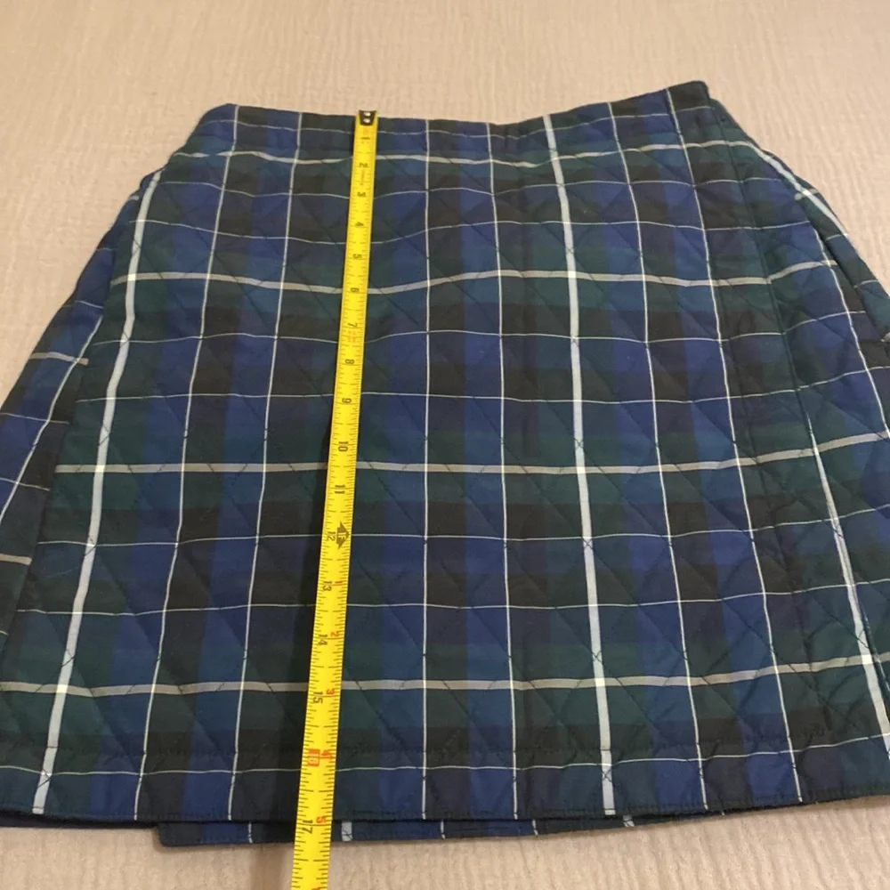 Uniqlo Blue and Green Plaid Mini Wrap Skirt. Size S - Picture 5 of 8